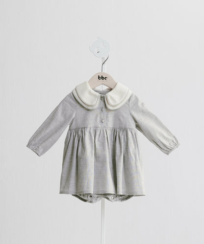 Luxuryコレクション - 二重襟ワンピースロンパース