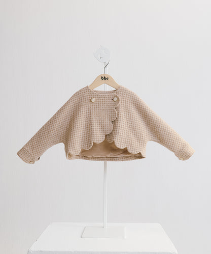 Luxuryコレクション - 花びらデザインツーピースウールコート