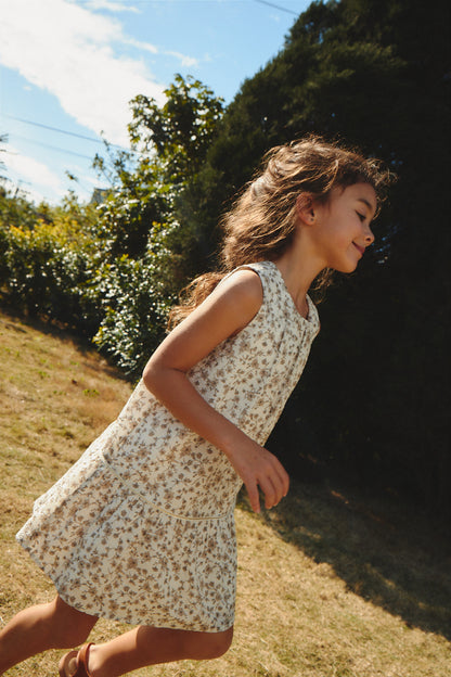 Luxuryコレクション: Floral - フローラ フレンチ風花柄ノースリーブワンピース