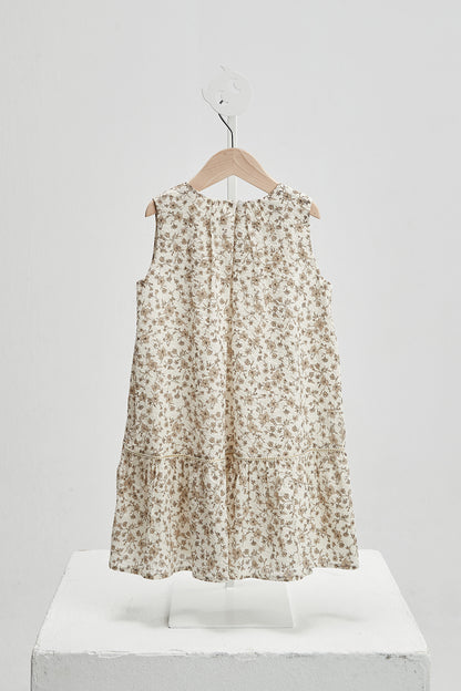 Luxuryコレクション: Floral - フローラ フレンチ風花柄ノースリーブワンピース