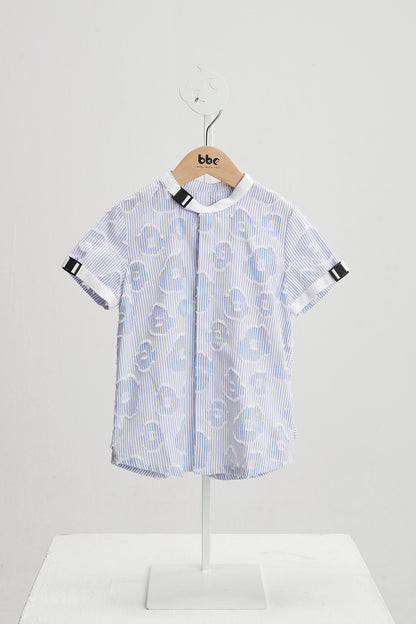 Luxuryコレクション: トレンドジェントルマンバックルネックシャツ