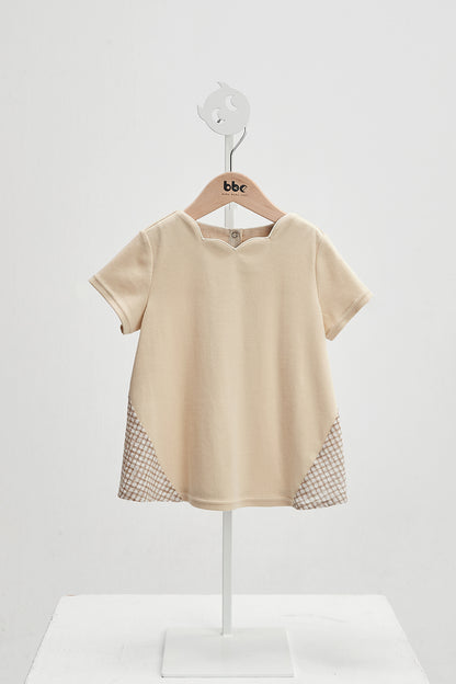 Main コレクション: Vichy - ヴィシー 花びらカラー切替えブラウス