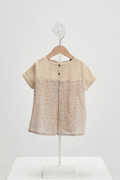 Main コレクション: Vichy - ヴィシー 花びらカラー切替えブラウス
