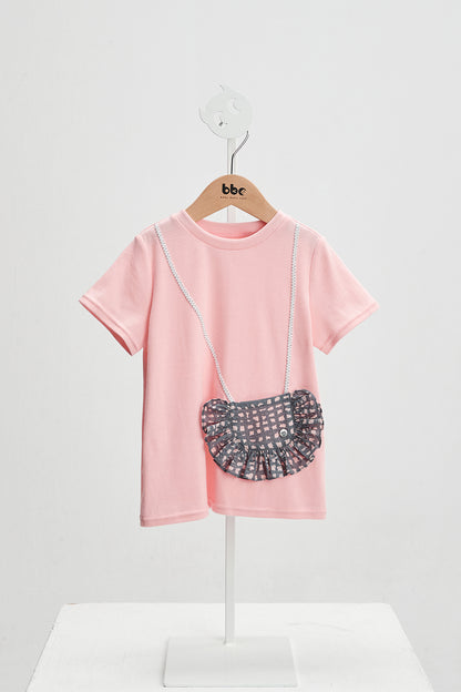 Main コレクション:　Mode - ガールズサイドバッグ付きTシャツ