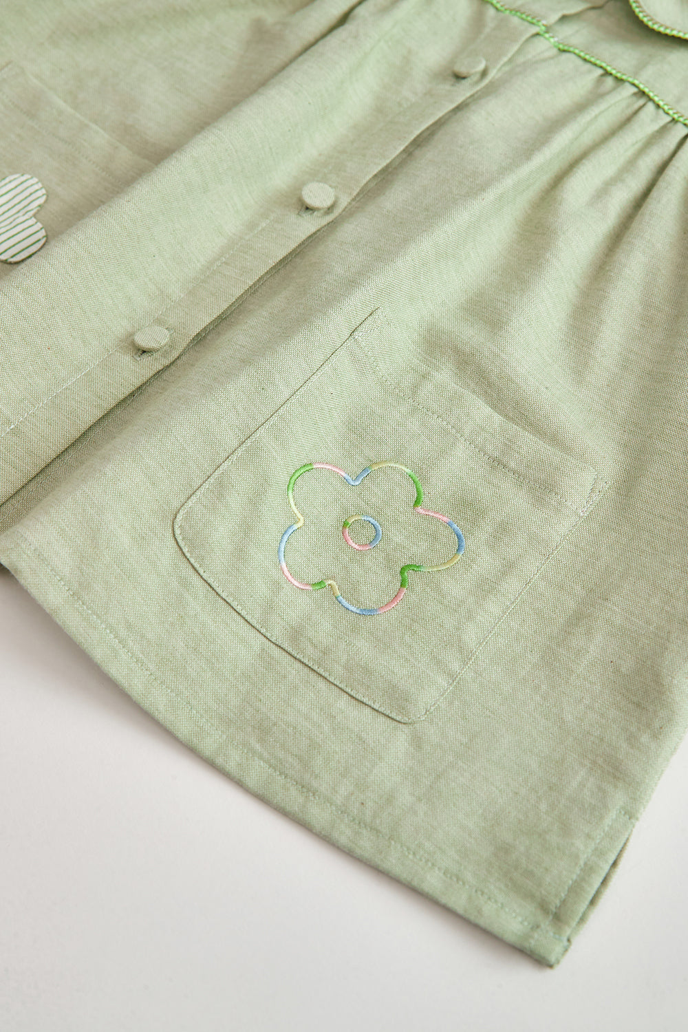 Main コレクション: Floral - フローラル花柄刺繍半袖ブラウス