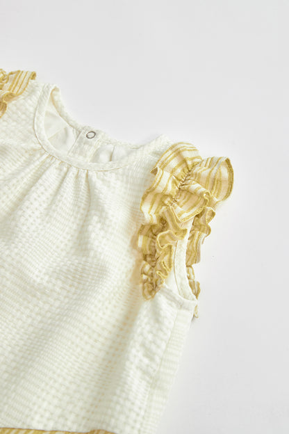 Luxuryコレクション: Classic - 個性派アシンメトリック切替えノースリーブワンピース