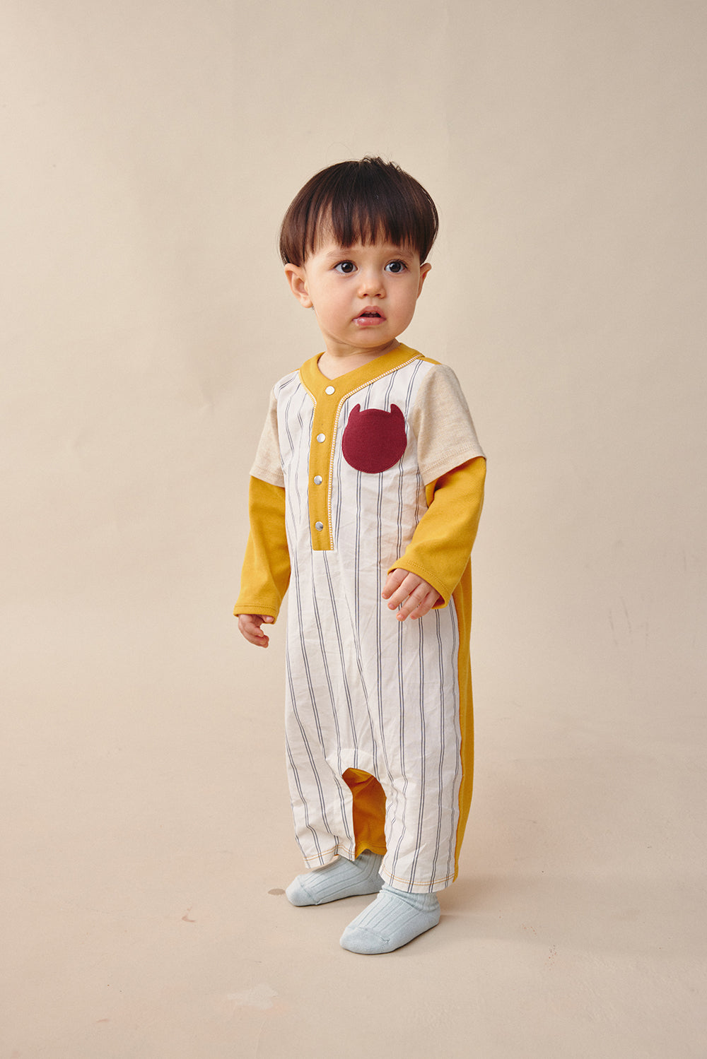 Mainコレクション：Cozy Catcherベースボールカバーオール