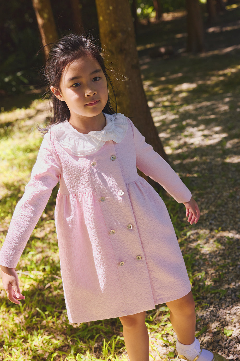 Luxuryコレクション：Frill Fairy ダブルブレストワンピース