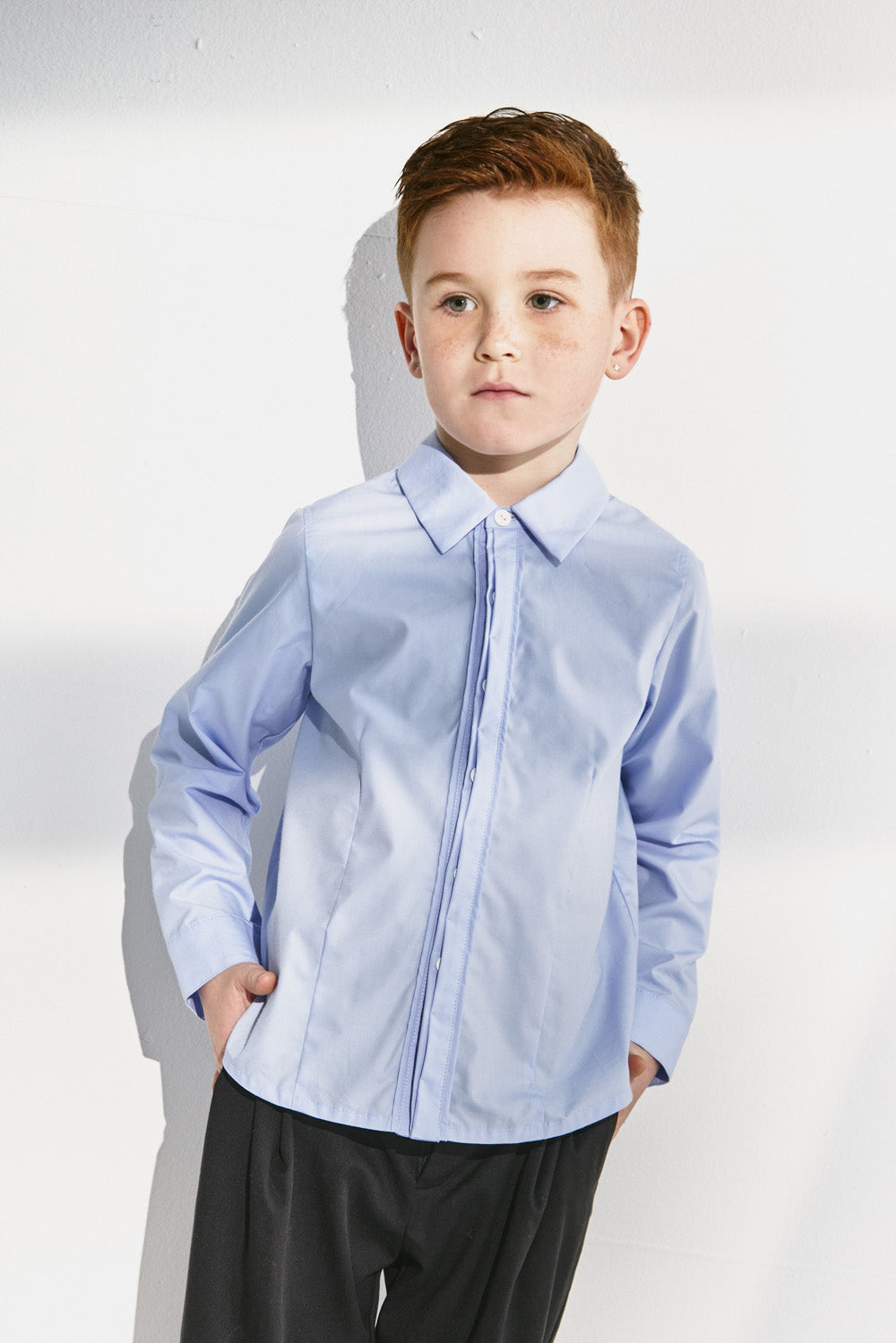 【予約商品】Luxury コレクション：Gentle Scholar プリーツ長袖シャツ