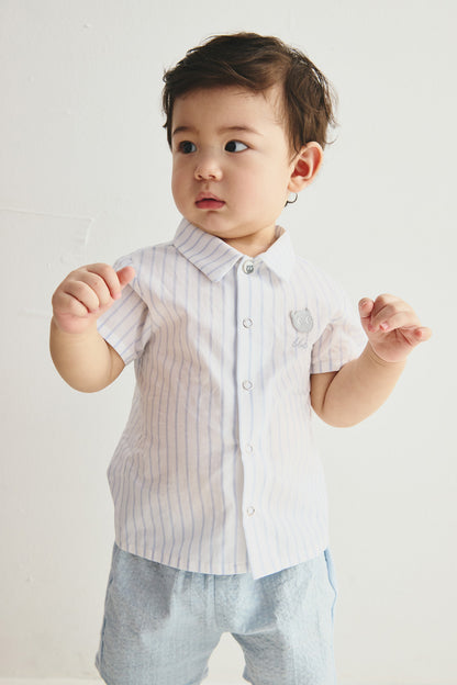 【予約商品】Main コレクション：Prep Stripe トライプシャツ