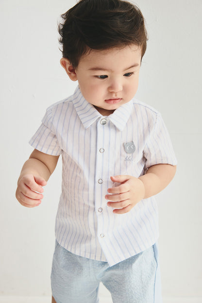 【予約商品】Main コレクション：Prep Stripe トライプシャツ