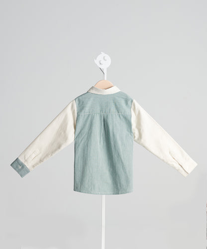 Luxuryコレクション - ジオメトリックパッチワークシャツ