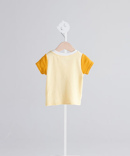 バイカラービッグポケットTシャツ