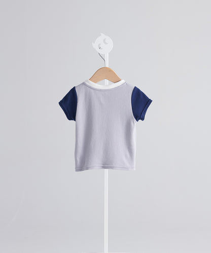 バイカラービッグポケットTシャツ