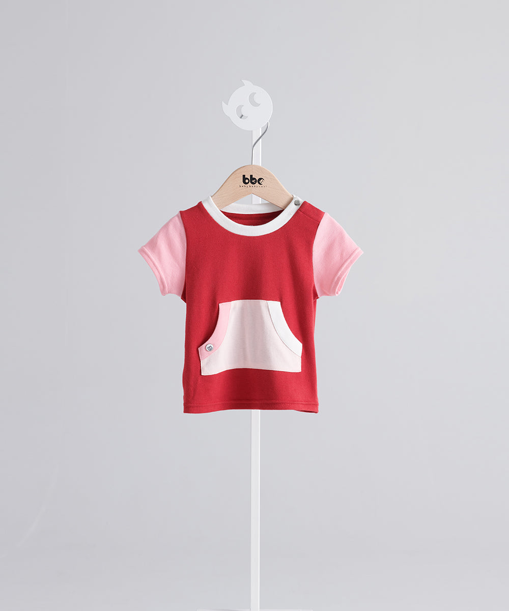 バイカラービッグポケットTシャツ