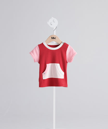 バイカラービッグポケットTシャツ