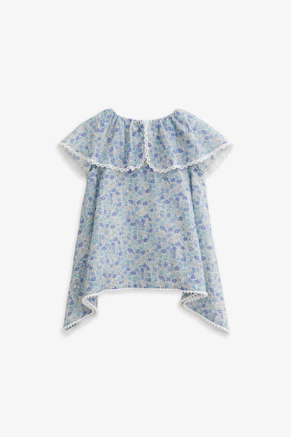 【予約商品】Luxury コレクション：Warm Garden フラワープリントサーキュラートップス