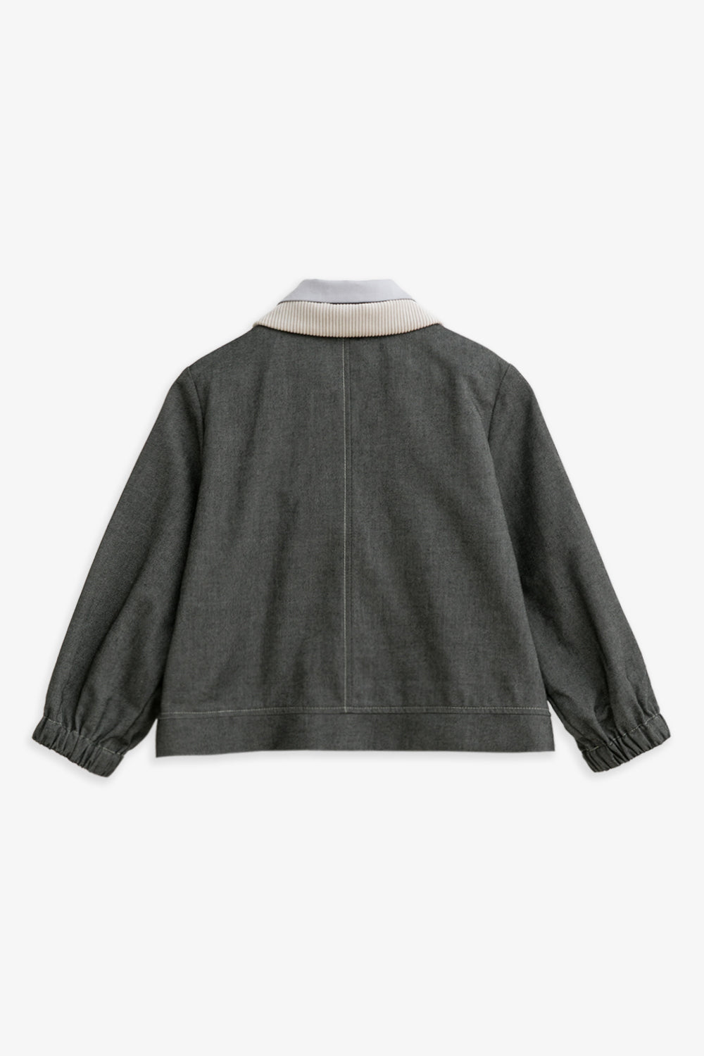 【予約商品】Mainコレクション：Arthur フェイクレイヤード付け襟デニムジャケット