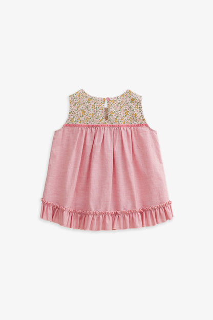 【予約商品】Luxury コレクション：Petit フラワープリントノースリーブトップス