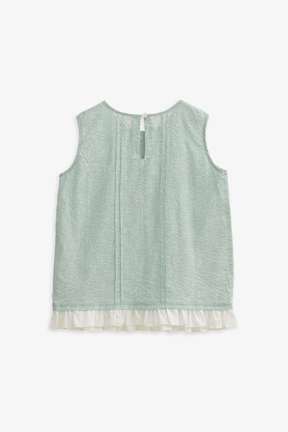【予約商品】Luxury コレクション：Bloom ピンタックフロントノースリーブトップス