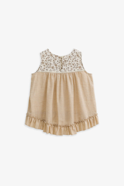 【予約商品】Luxury コレクション：Petit フラワープリントノースリーブトップス