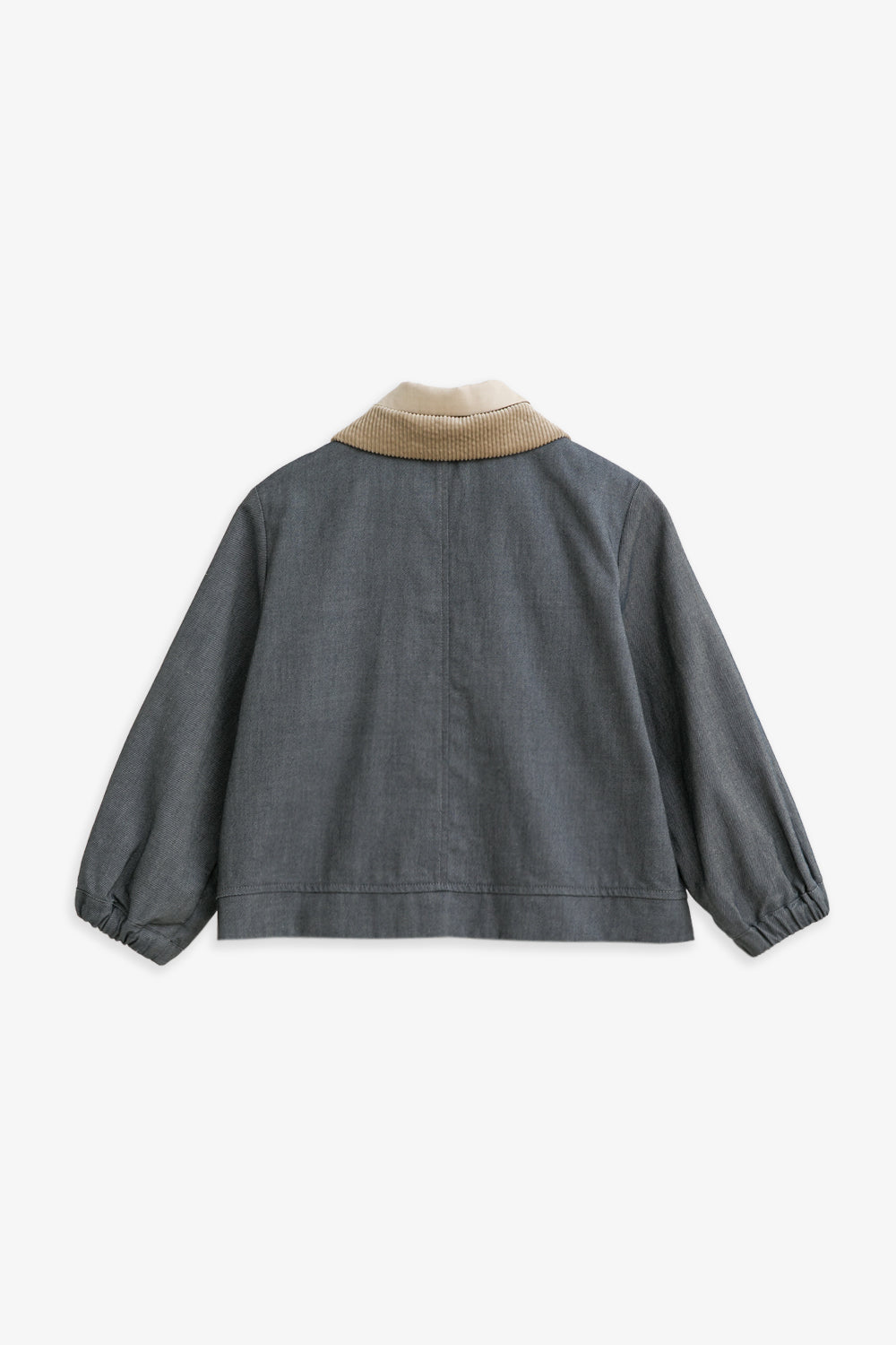 【予約商品】Mainコレクション：Arthur フェイクレイヤード デニム長袖ジャケット