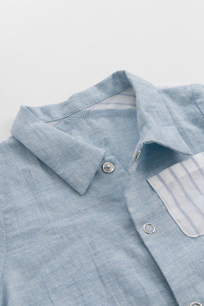 【予約商品】Main コレクション：Pure Form シャツベビーロンパース
