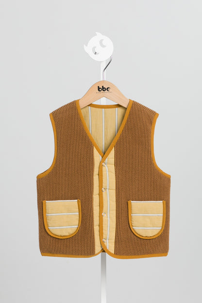 Luxuryコレクション：Zigzagリバーシブルベスト