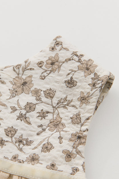 【予約商品】Luxury コレクション：Petit フラワープリントノースリーブトップス