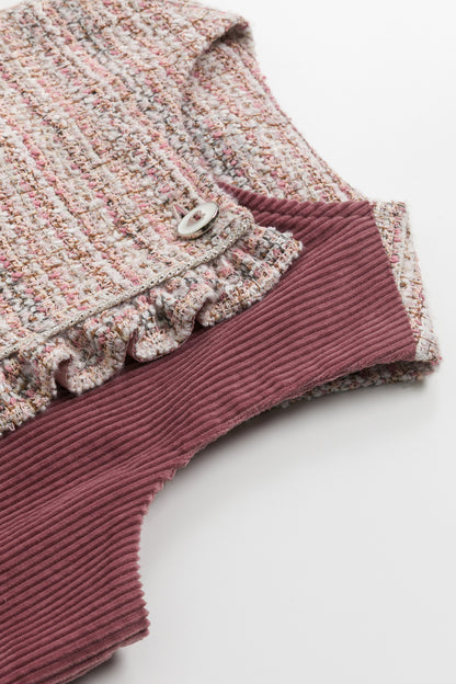 Luxuryコレクション：Frosted Knit ノースリーブワンピース