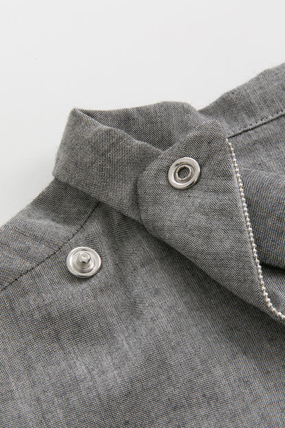 【予約商品】Luxury コレクション：Edmund 流線デザイン長袖シャツ